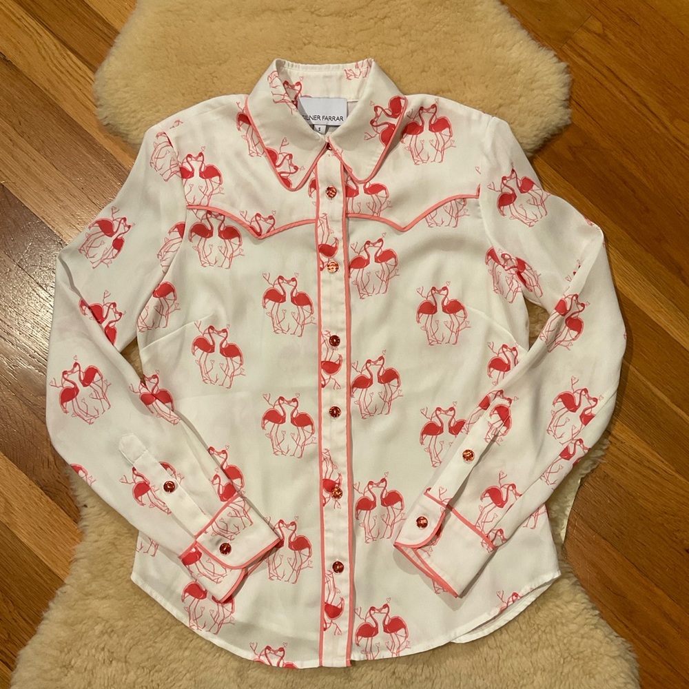 Pink Hearts Women's Blouse by Tucker + Tate